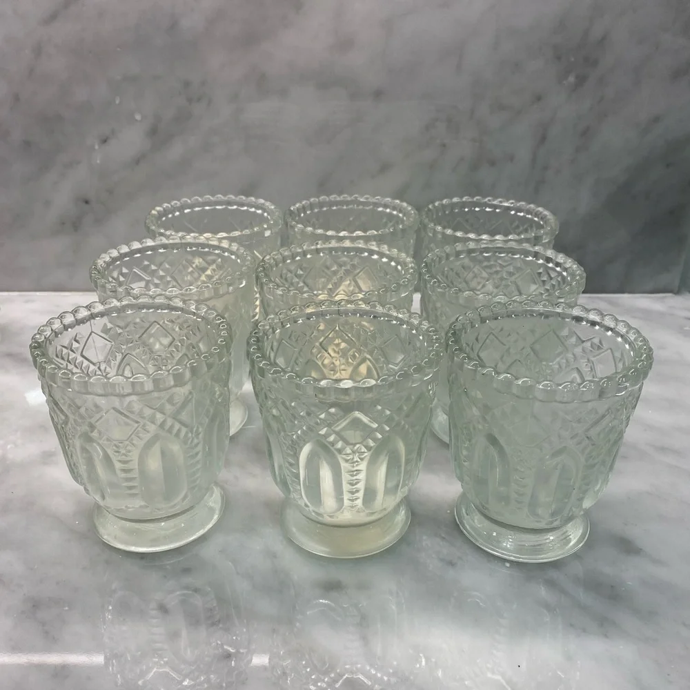 Vintage Glass Candle Holder 3 x 2.75
